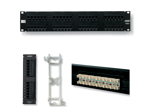 Commscope Netconnect Category 6 Patch Panel, Unshielded, SL, AMPTRAC Enable